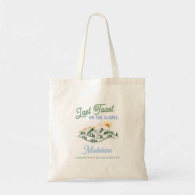 Bolsa Tote Último brinde na encosta de esqui do inverno BACH  (Frente)