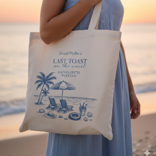 Bolsa Tote Último Brinde na Festa de Solteira na Praia da Cos