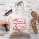 Bolsa Tote Último Favorito de Festa de solteira do Disco Rode<br><div class="desc">Coloque sua festa de noiva e presentes de despedida de solteira neste rodeio divertido,  tema para o saco. Perfeito para uma festa de Nash em Nashville ou qualquer festa de solteira temática de rodeio.</div>