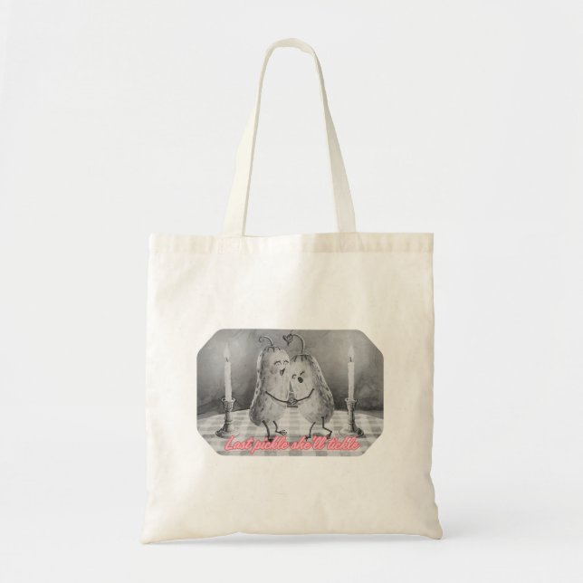 Bolsa Tote Último Picles que a Fará Tique-Taque | Divertida D (Frente)