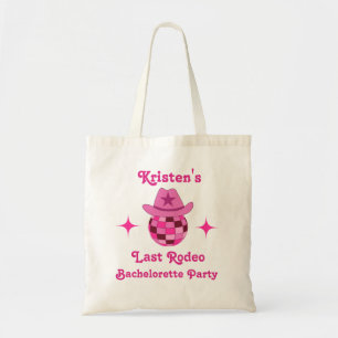 Bolsa Tote Último Rodeio Rosa Disco Cowgirl Festa de Despedid