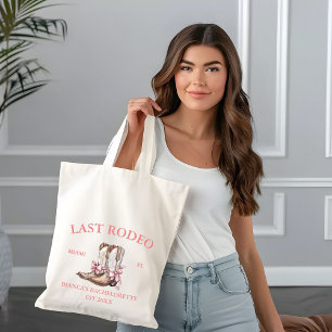 Bolsa Tote Último Rodeio Western Coquette botas Bachelorette