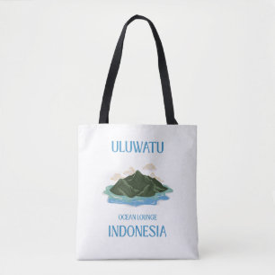 Bolsa Tote Uluwatu Bali Luxuoso Lounge à Beira do Oceano à Be