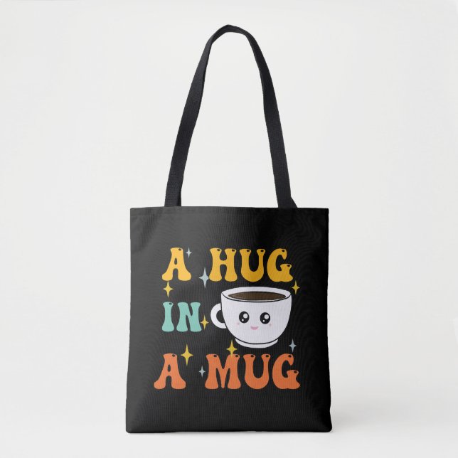 Bolsa Tote Um abraço em um cãozinho (Frente)