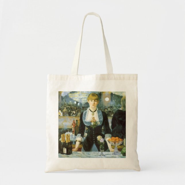 Bolsa Tote Um Bar na Folies Bergere, de Edouard Manet (Frente)