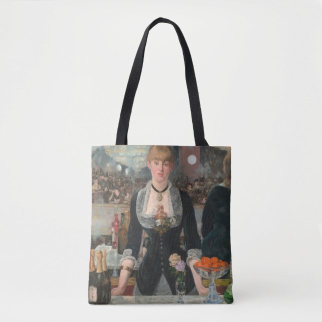 Bolsa Tote Um Bar no Manet Folies-Bergère Edouard (Frente)
