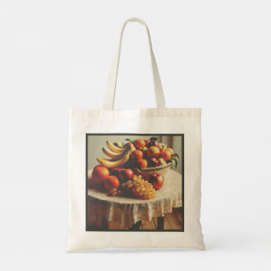 Bolsa Tote Um belo saco de Design de cesta de Fruta
