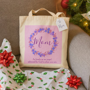Bolsa Tote Um Bonito Presente para a Mãe Floral