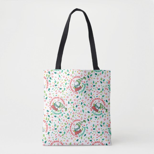 Bolsa Tote Um borrão de Natal Cheer Pattern (Frente)