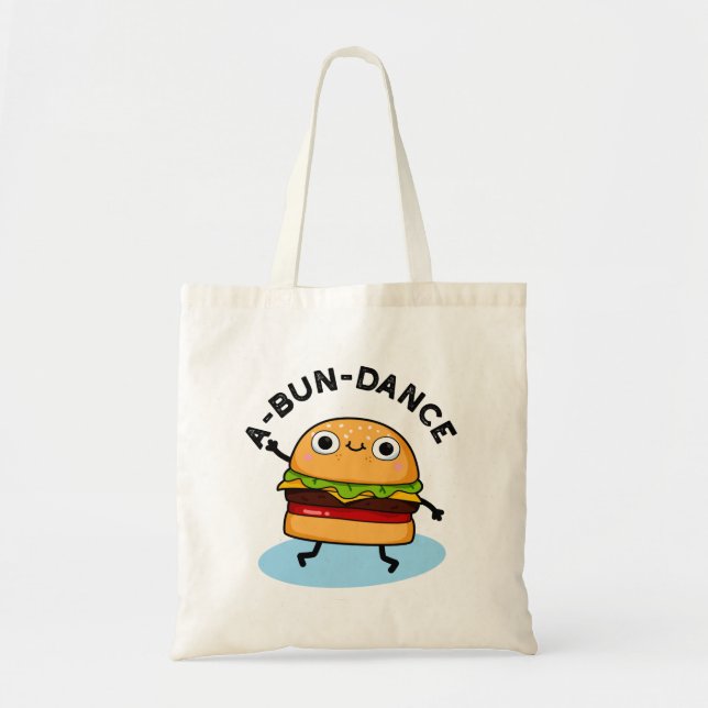 Bolsa Tote Um Burger Burger Dançado Com Bola-Bolo (Frente)