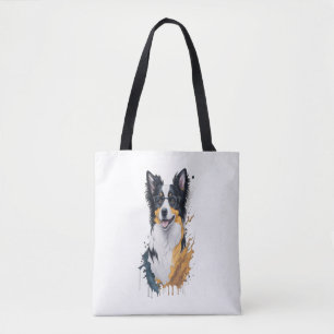 Bolsa Tote Um cachorro bonito Border Collie