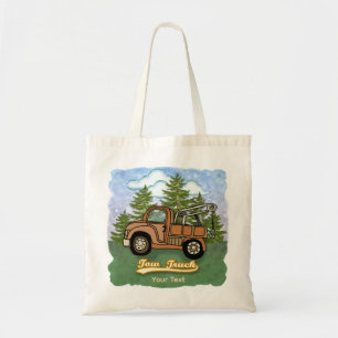 Bolsa Tote Um Caminhão de Reboque Clássico Antigo