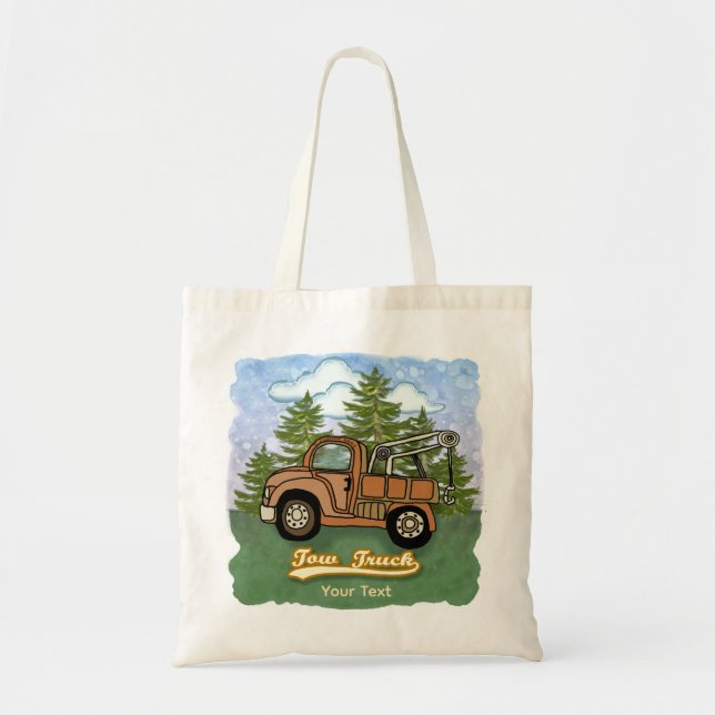 Bolsa Tote Um Caminhão de Reboque Clássico Antigo (Frente)