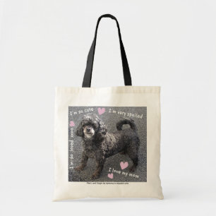 Bolsa Tote Um cão pequeno, estragado bonito