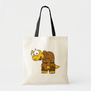 Bolsa Tote Um Cartoon Dinossaur Hunchback.