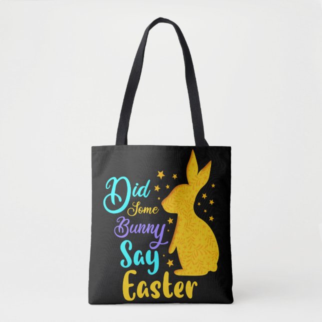 Bolsa Tote Um Coelhinho Disse Páscoa (Frente)