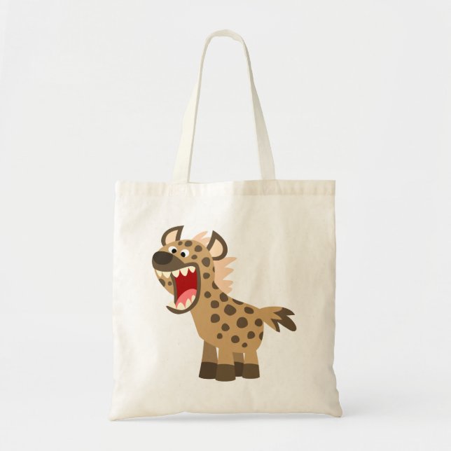 Bolsa Tote Um desenho animado com boa fome, Hyena (Frente)