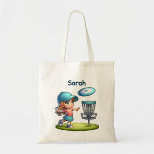 Bolsa Tote Um desenho personalizado de golfe de disco para ga