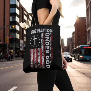 Bolsa Tote Um Deus Religioso Cristão Sob Deus