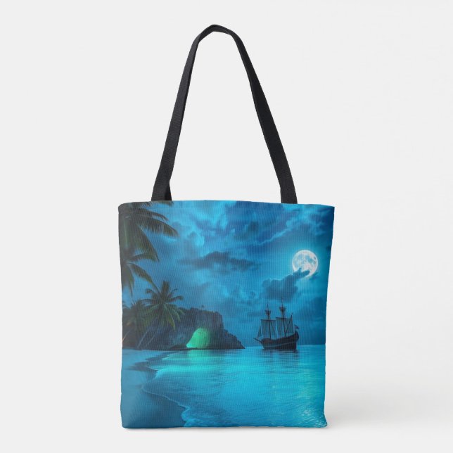 Bolsa Tote Um dia, em algum lugar no futuro, na Cove do Pirat (Verso)