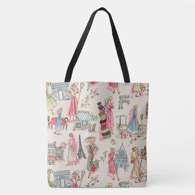 Bolsa Tote Um dia em Paris (Frente)