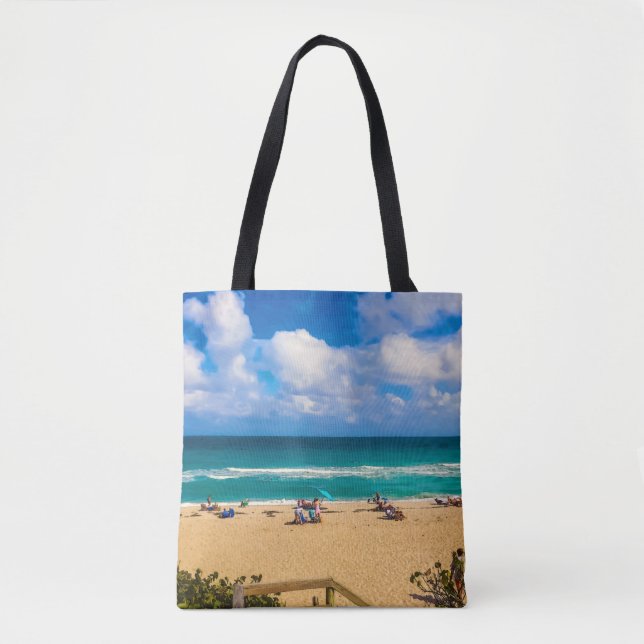 Bolsa Tote Um dia na praia (Frente)