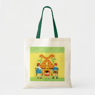 Bolsa Tote Um dia no jardim zoológico