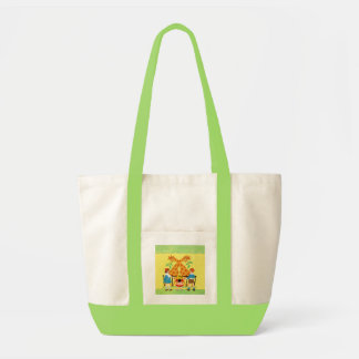 Bolsa Tote Um dia no jardim zoológico