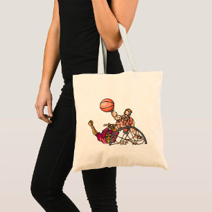 Bolsa Tote Um em um Saco de Toalha de Basquete