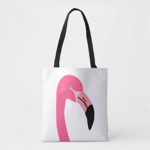 Bolsa Tote Um flamingo rosa fofo isolado
