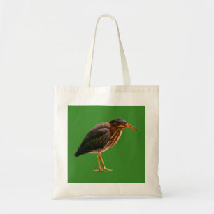Bolsa Tote Um Garça-verde jovem (Butorides virescens)
