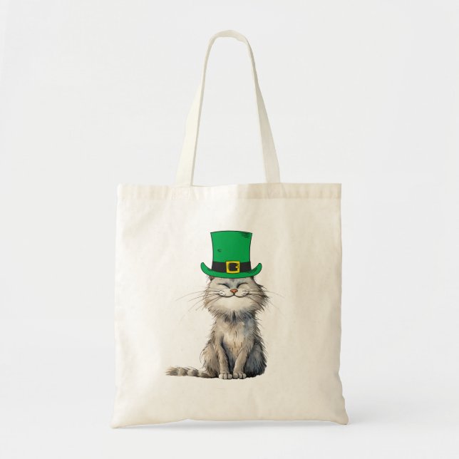 Bolsa Tote Um gato irlandês feliz (Frente)