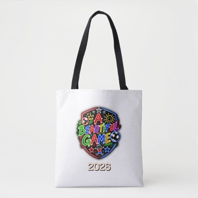 Bolsa Tote Um Jogo Bonito para Crianças (Frente)