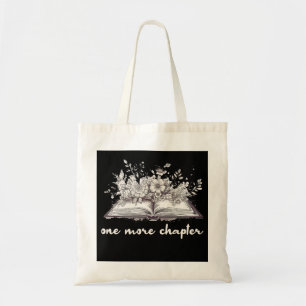 Bolsa Tote Um Livro Mais Um Capítulo Com Flores