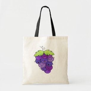 Bolsa Tote Um Monte De Uvas Kawaii Bonito