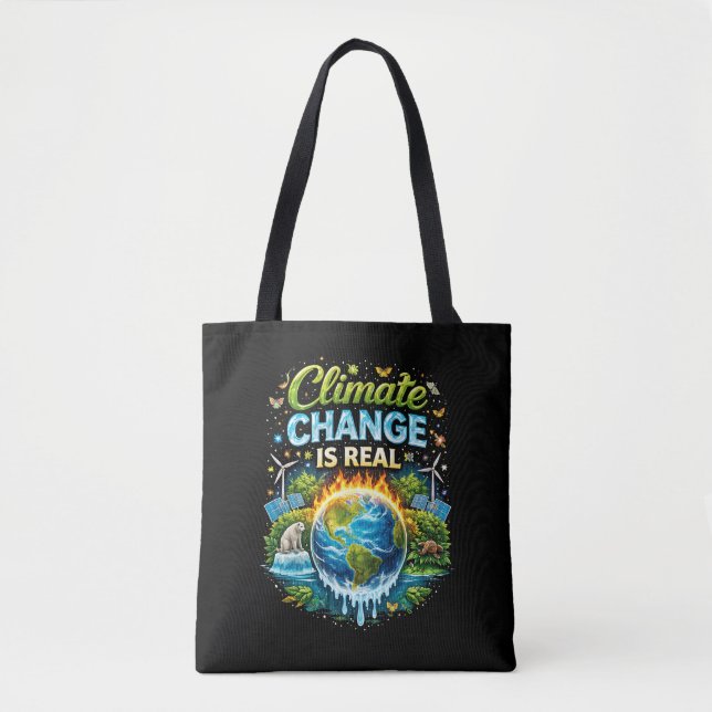 Bolsa Tote Um Mundo em Aquecimento (Frente)