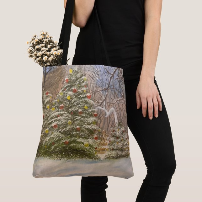 Bolsa Tote Um Natal na Floresta, por Gary Poling (Close Up)