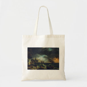 Bolsa Tote Um Naufrágio em Mares Tempestuosos por Claude-Jose