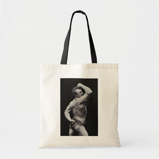 Bolsa Tote Um novo impulso de StrongMen Eugen Sandow Bodybuil (Frente)