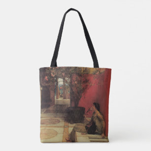 Bolsa Tote Um Oleandro de Alma Tadema, Flores Vintage