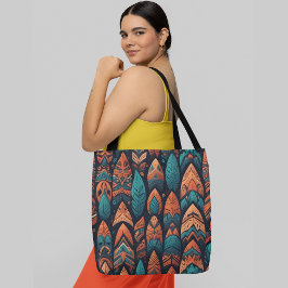 Bolsa Tote Um padrão perfeito e colorido tipo abstrato