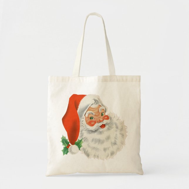 Bolsa Tote Um Papai noel retrô (Frente)