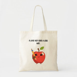 Bolsa Tote Um Pequeno Ajuda Vai Longe Educador