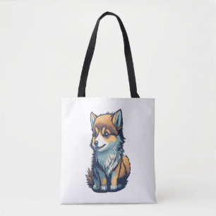 Bolsa Tote Um Pequeno Cachorro Bonito