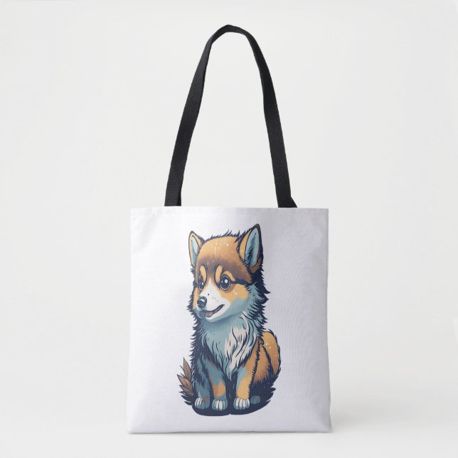 Bolsa Tote Um Pequeno Cachorro Bonito (Frente)