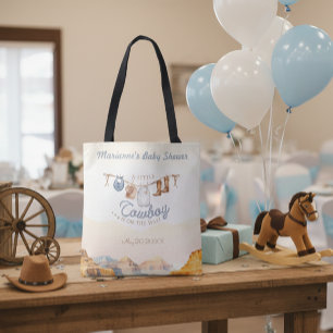 Bolsa Tote Um Pequeno Caubói Chá do Bebê Western Canyon