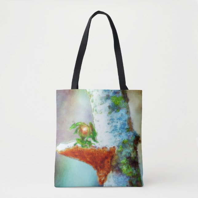 Bolsa Tote Um Pequeno Dragão Dorme (Frente)