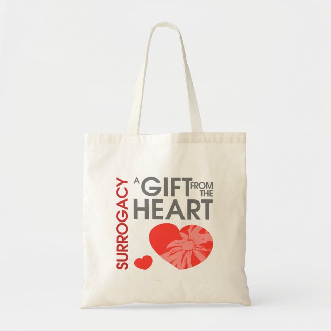 Bolsa Tote Um presente do coração (Frente)