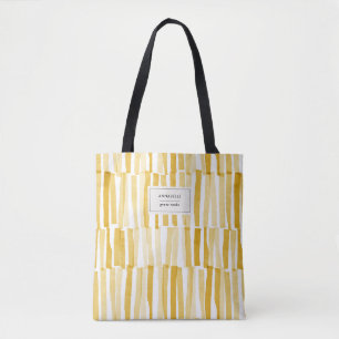 Bolsa Tote Um presente personalizado com padrão de abstrato m