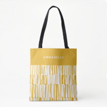 Um presente personalizado com padrão de abstrato m